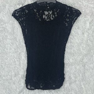 Almost Famous | Black lace blouse